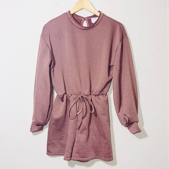 ASOS Design Washed Loop Back SweatJogger Romper - Picture 5 of 7